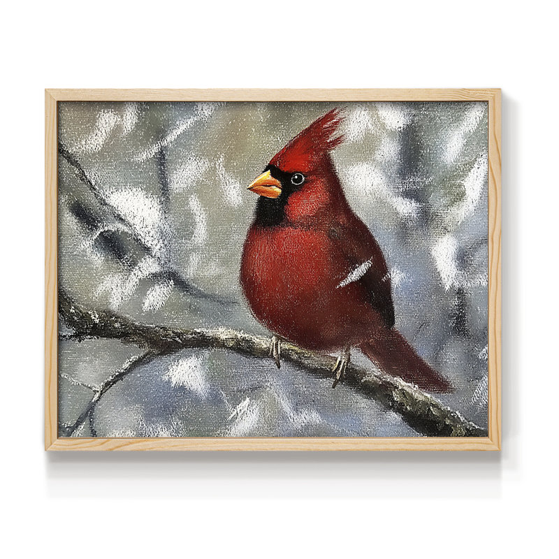 Art de Noël Chirstmas - Impression encadrée - Restickable, H 8 po x l 10 po, Naturel