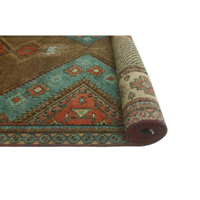 Ilhaam One-of-a-Kind 4'1" X 10'10" 1980s Runner Wool Area Rug Rust