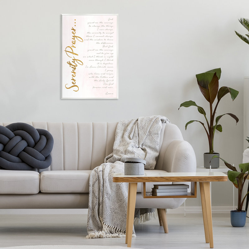 Serenity Prayer Scripture, plaque murale, design par Anna Quach, H 19 po x l 13 po