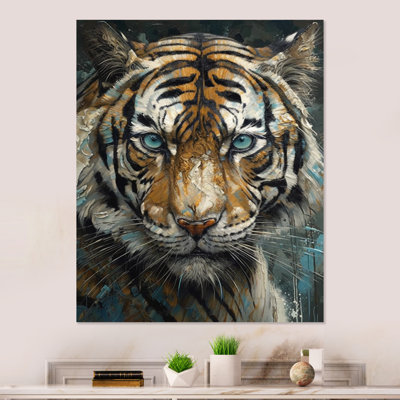 Portrait de tigre jaune