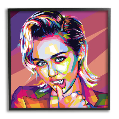 " Abstract Pop Miley " by Birch&Ink