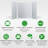 60'' W 36'' D 75/96'' H Glue Up Solid Surface Shower Wall Panel Surround, Cuttable, 0.137-in thick-101590169