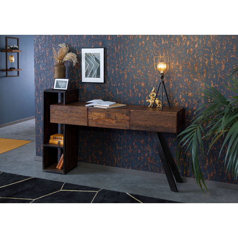 160cm Solid Wood Top Console Table