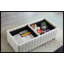 Banc de rangement en velours Joshan