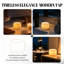 Lampe de table en marbre naturel, lampe d'appoint cylindrique à commande tactile sans fil à DEL, veilleuse rechargeable USB-C avec 3 niveaux de luminosité pour la chambre à coucher, le bureau et le salon