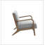 Chaise d'appoint rustique à dossier en rotin avec structure en bois franc massif, parfaite pour ajouter une touche de nature à vos intérieurs.-803604389
