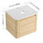 Meuble-lavabo mural 24 po et 1 porte à fermeture en douceur, emballage KD, contreplaqué (meuble-lavabo seulement, sans le lavabo)-735695810