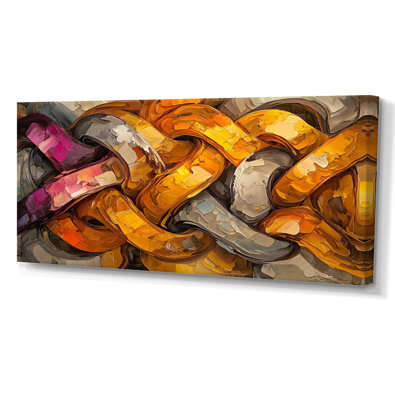 Livesay - Abstract Wall Art, 28" H x 60" W, Toile tendue, Does Not Apply