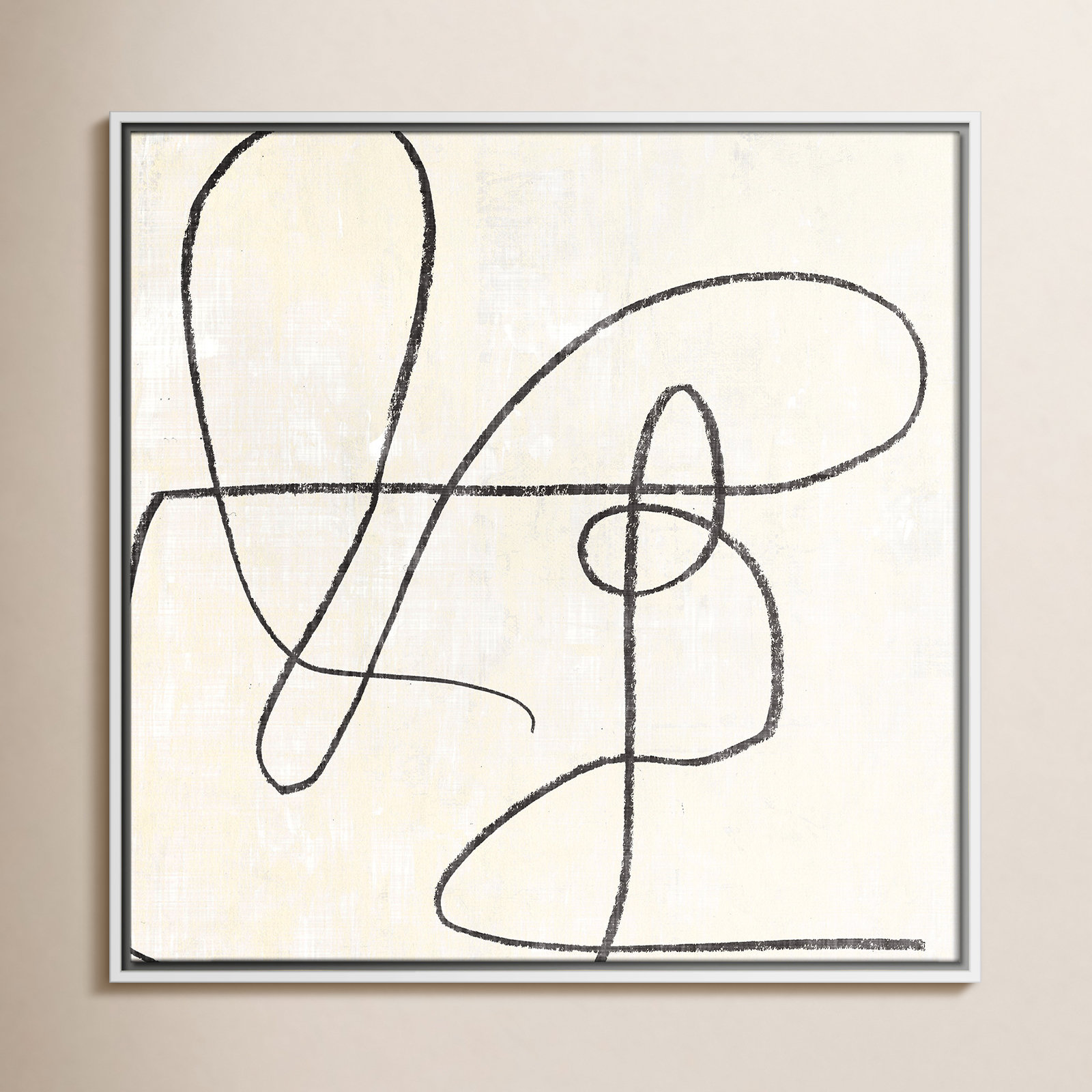 Juxtaposing, 25.5" H x 25.5" W, White