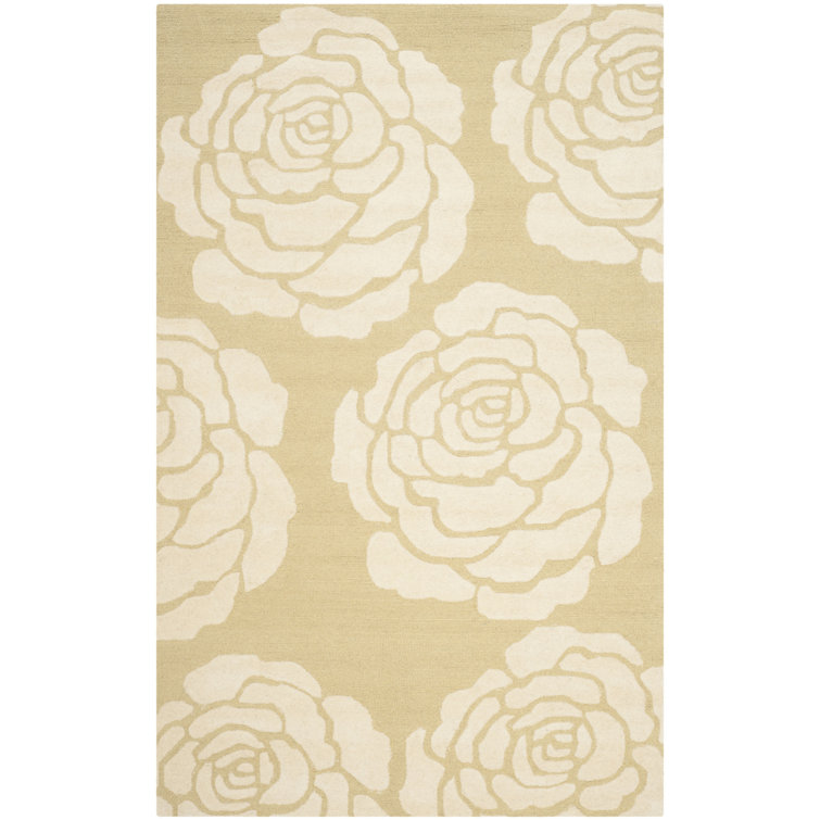 Cannen Hand Tufted Wool Floral Rug