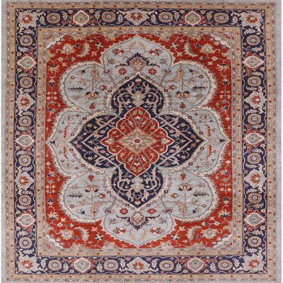 Tapis oriental rouge / bleu Lernig