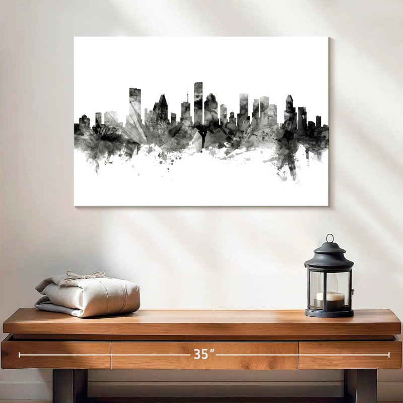 Skyline de Houston, Texas, États-Unis Sirci, H 16 po x l 24 po