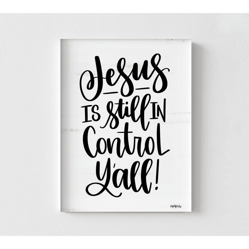 «Jesus Is Still In Control Yall», affiche de plan de dieux, art mural Jésus Christ, cadeau pour pasteur, impression d'affiche minimaliste, décor chrétien moderne
