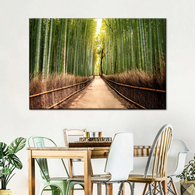 Forêt de bambou japonaise sur toile