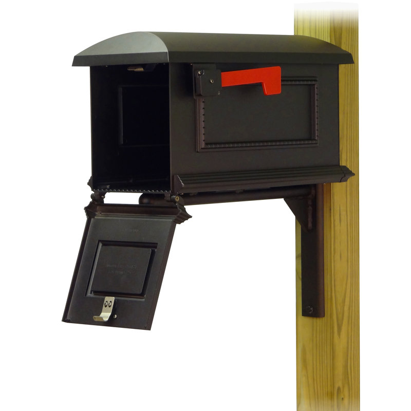 Boîte aux lettres de poteau à fixation traditionnelle trottoir