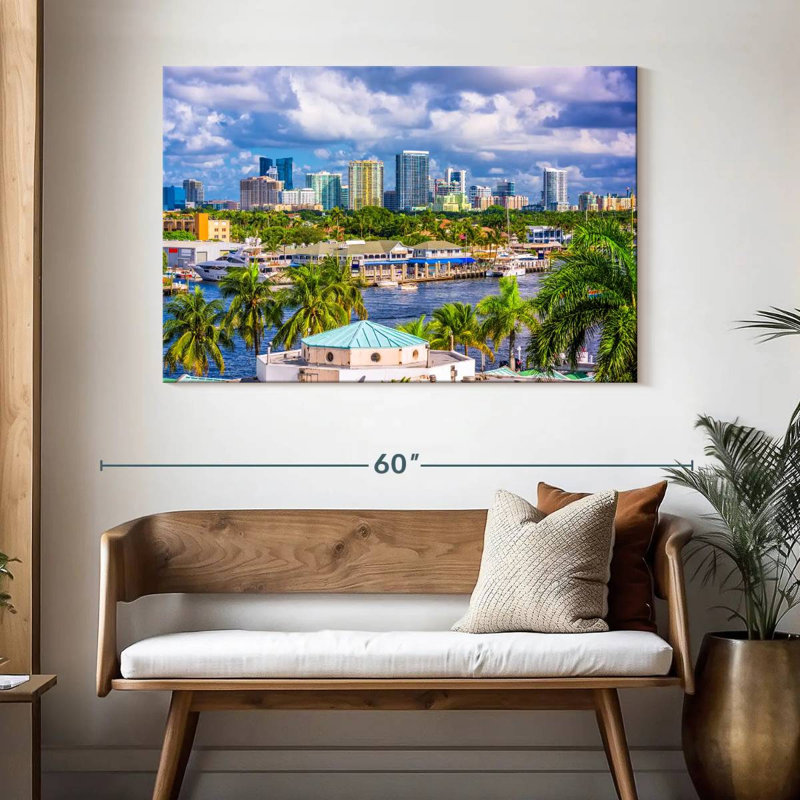Skyline de Kavia Fort Lauderdale, H 32 po x l 48 po