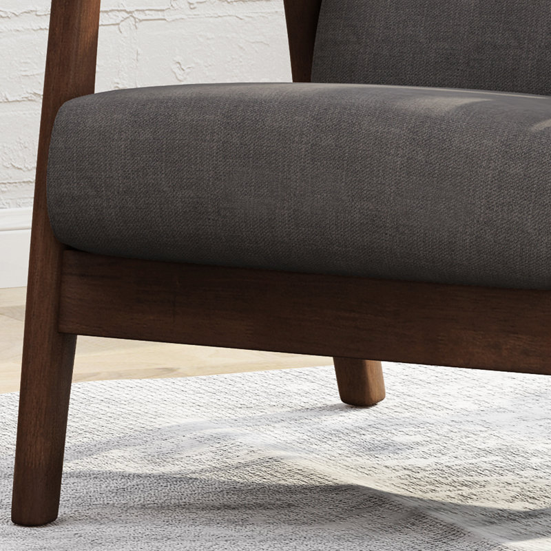 Banju Upholstered Armchair, Dark Gray 100% Polyester