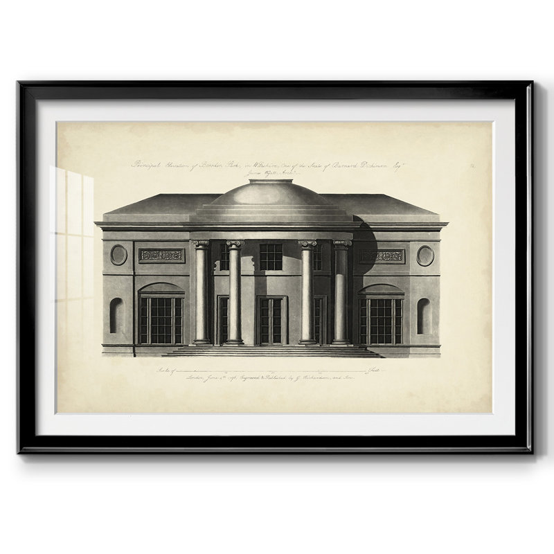 Richardson Architecture III, reproduction d'art encadrée, Noir, H 30 po x l 44 po x P 1,5 po
