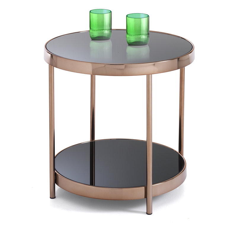 Nesbitt Glass Top End Table