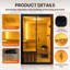 NFusion Emberwood 1 - Person Indoor Traditional Steam Sauna in Oak
