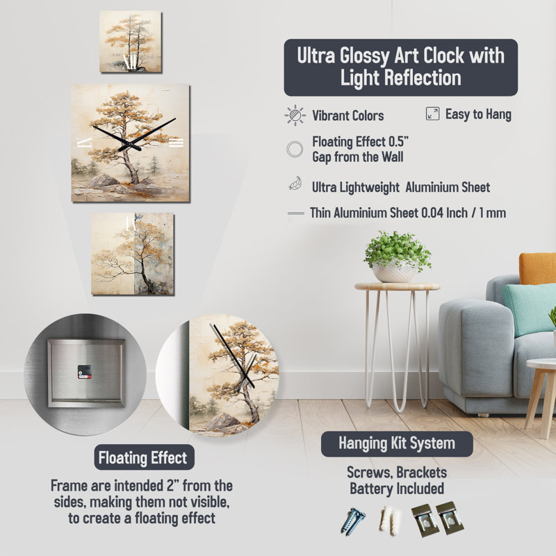 Mable Metal Wall Clock