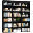 Triple Wide Bookcase 71''X 59''X 9.25''-1295548126