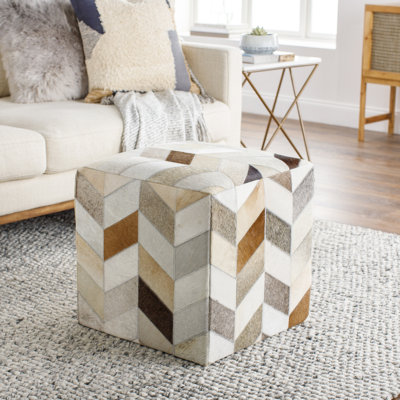 Marytza Upholstered Pouf