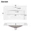 Meuble-lavabo simple 30 po avec plateau en résine Takirah-226517372