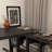 Black+Clear Rectangular Solid Wood+Acrylic desk-108994815