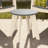 Outdoor Round 18" End Table, White-271292732