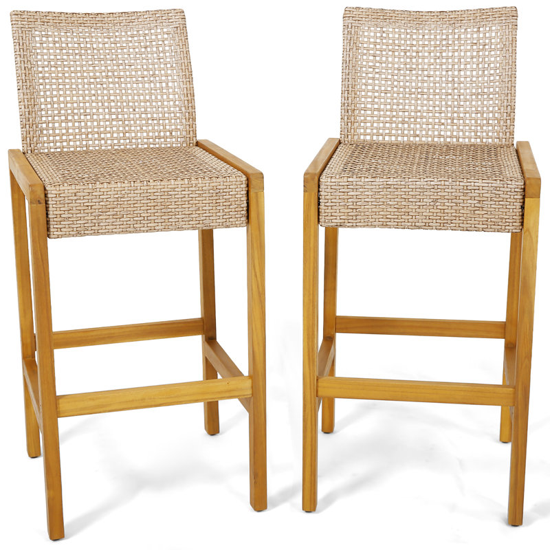 Tabouret de bar d'extérieur 30 po Acacia