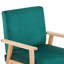 Fauteuil d'appoint en velours Bleona-107227492
