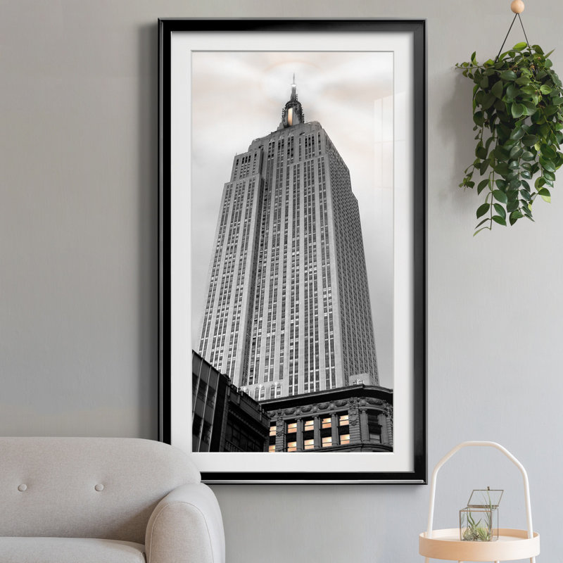 Empire State Building - Impression, H 14,5 po x l 26,5 po x P 1,5 po, Noir