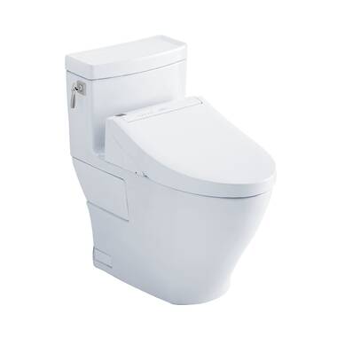 TOTO Nexus 1-Piece 1.28 GPF Single Flush Elongated ADA Comfort Height  Toilet with CEFIONTECT in Cotton White MS642124CEFG#01 - The Home Depot