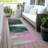 Machine Washable Indoor/Outdoor Xhevrie Green Rug-111822713