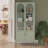 Chloe Tall Metal Display Cabinet with 2 Arched Glass Doors-106273615