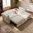 2-in-1 Multi-Functional Sofa Bed (for Sitting & Sleeping), made of modern corduroy fabric, suitable for living rooms, bedrooms, apartments and small space-1864345430-1869114108