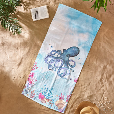 Octopus Cotton Beach Towel