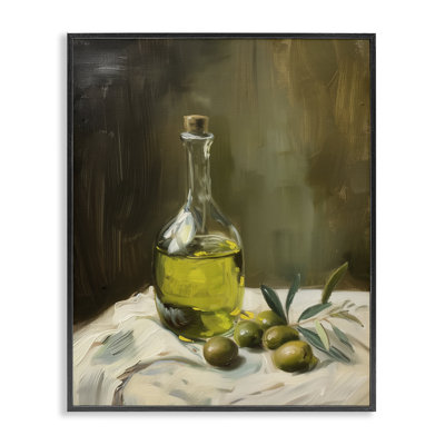 Giclée encadrée de la nature morte à l'huile d'olive, design par Arlington Prints