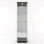 4-Tier Single Door Glass Display Cabinet with Mirrored Back & LED Lights,  Tall Curio Cabinet, Black / White-1808148636