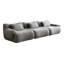 Gris modulaire compressé modulaire 3, moderne et confortable avec une éponge à haute densité 33d pour socialiser la chambre à coucher, l'espace, le tissu, la protection quadruple de l'enceinte en gris, la chambre à coucher design, l'éponge, la qualité