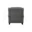 Chaise berçante Fabien en tissu gris