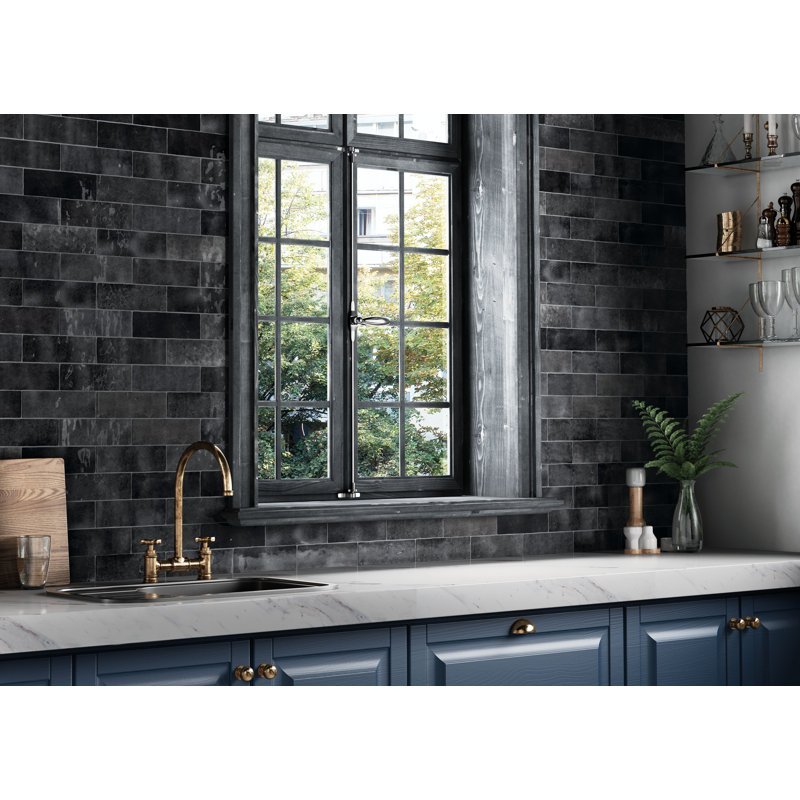 Cloe Ceramic Tile, Black