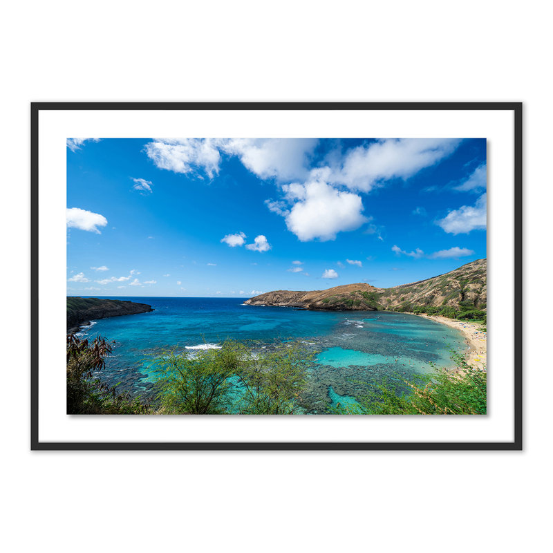 My Favorite Beach Print by Brannon Naito, Black, 34" H x 48" W x 2.5" D