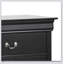 Élégante commode de rangement noire traditionnelle avec tiroirs spacieux et fabrication robuste pour une utilisation durable