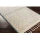 Clover Moroccan Handmade Cotton Gray/Cream Area Rug