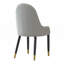 Chaises en similicuir avec pieds et dossier en métal, ensemble de 2-2131040085
