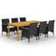 Ensemble repas Vidaxl gris, gris foncé-1876565705-1839010735