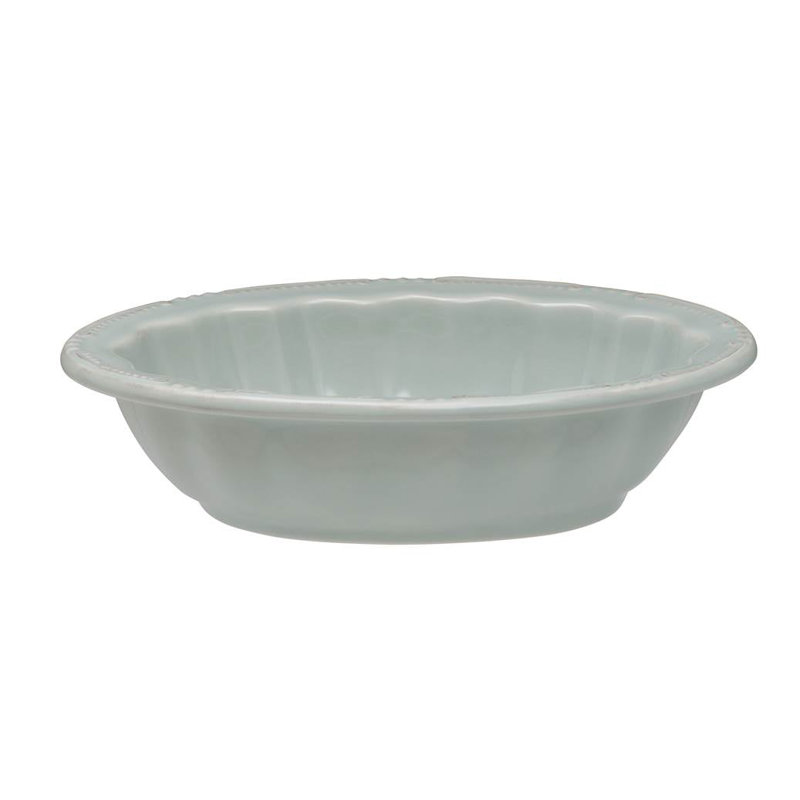 Isabella Stoneware Serving Bowl, Ice Blue