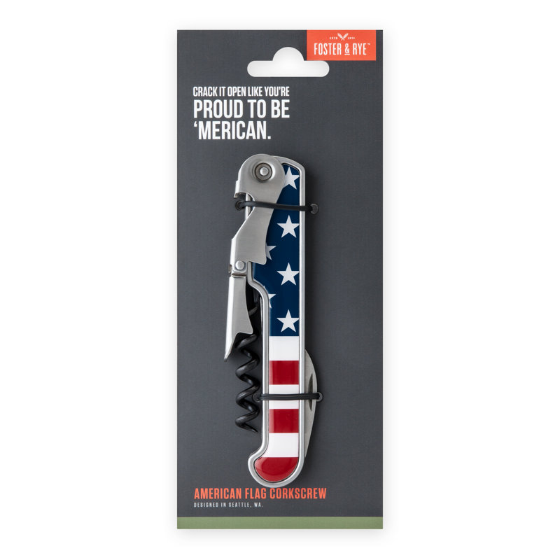 Tire-bouchon drapeau américain